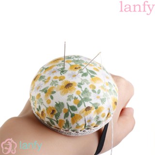 Lanfy เบาะรองเข็ม ผ้าฝ้าย รูปฟักทอง สําหรับเย็บปักถักร้อย DIY