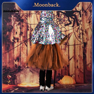 &lt;moonback&gt; เสื้อคลุมฮาโลวีน สําหรับเด็ก เสื้อคลุมแวววาว สําหรับเด็ก เสื้อคลุมสั้น มีฮู้ด สําหรับเด็ก เหมาะสําหรับคอสเพลย์ฮาโลวีน