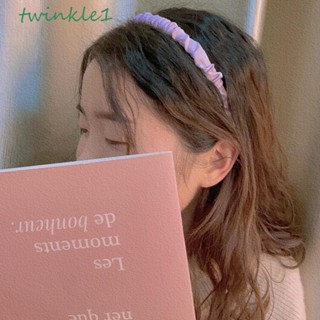 Twinkle1 ที่คาดผม ผ้าซาติน สีแคนดี้ สําหรับผู้หญิง