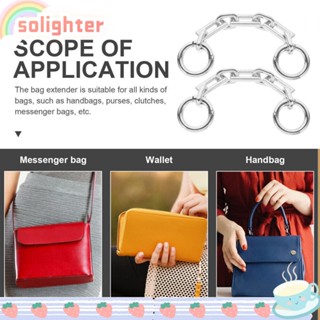 Solighter สายโซ่หัวเข็มขัด ทรงสี่เหลี่ยม 2 3 4 ช่อง 2 ชิ้น