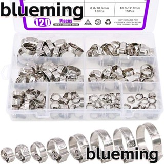 Blueming2 แคลมป์หนีบสายท่อ สเตนเลส 304 8 ขนาด สําหรับบ้าน 120 ชิ้น