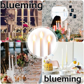 Blueming2 โคมไฟเทียน LED พลาสติก ไร้เปลวไฟ ใช้แบตเตอรี่ 4 สี สําหรับตกแต่งบ้าน 6 ชิ้น