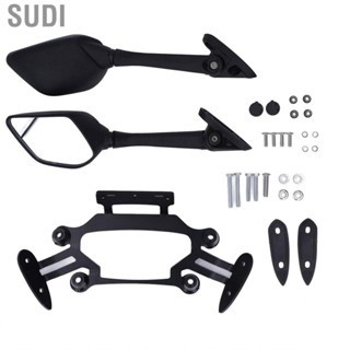 Sudi Motorcycle Phone Holder  Rearview Stainless Steel ABS for Motorbike