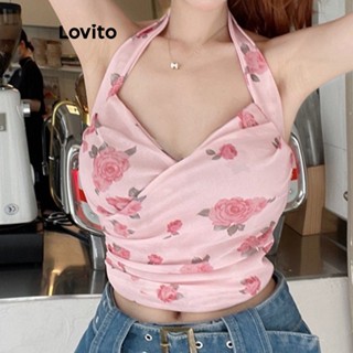 Lovito Boho Ditsy ดอกไม้ห่อ Cami สําหรับผู้หญิง LNE16171 (หลายสี)