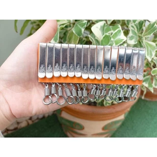 แหนบสแตนเลสลายพระ​ ยกแผง15ชิ้น