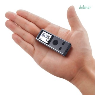 Delmer เครื่องวัดระยะทางเลเซอร์ แบบมือถือ ขนาดเล็ก ชาร์จ Usb