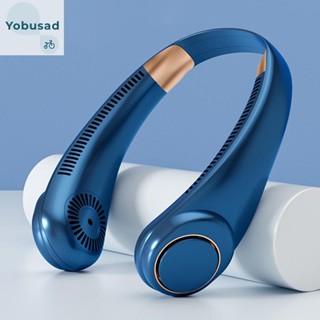 [Yobusad.th] พัดลมคล้องคอ แฮนด์ฟรี ความเร็ว 3 ระดับ ไร้ใบพัด สําหรับเล่นกีฬากลางแจ้ง ในร่ม