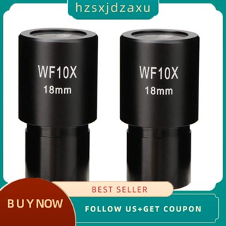 【hzsxjdzaxu】ช่องมองภาพจุลทรรศน์ชีวภาพ Wf10x มุมกว้าง 23.2 มม. 2 ชิ้น