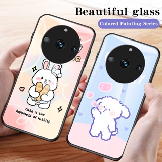 เคสโทรศัพท์มือถือกระจกนิรภัย TPU แบบนิ่ม ขอบแข็ง กันกระแทก สําหรับ Realme 11 Pro Plus 5G 2023 11Pro 11Pro 11ProPlus 11Pro+