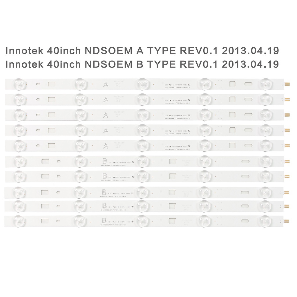 10 ชิ้น = 5 ชุด led backlight strip สําหรับ Sony KDL-40R452 Light bar LG lnnotek 40 นิ้ว NDSOEM A BT