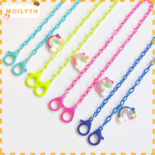 Moilyth สายคล้องคอโซ่อะคริลิค ป้องกันการสูญหาย สีแคนดี้ หลากสี