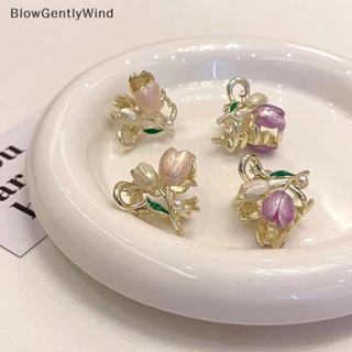 Blowgentlywind กิ๊บติดผม รูปดอกทิวลิป ประดับไข่มุก น่ารัก สําหรับผู้หญิง 1 ชิ้น BGW