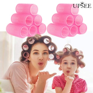 Upsee❤โรลม้วนผม แบบมีกาวในตัว DIY สุ่มสี 10 ชิ้น