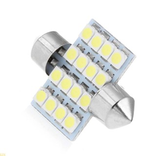 Xin หลอดไฟ LED 3528 16SMD 31 มม. สําหรับติดป้ายทะเบียนหลังคารถยนต์ 1 ชิ้น