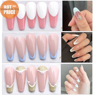 Xoitr สติกเกอร์ลายฉลุ สไตล์ฝรั่งเศส สําหรับตกแต่งเล็บ Diy