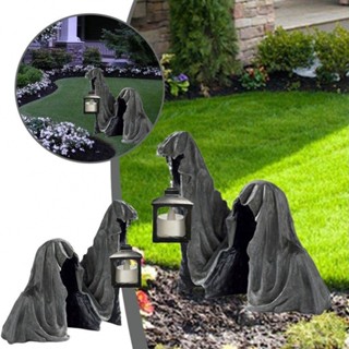 New Arrival~Ground Reaper With Lantern Black Grim Desk Ornament Reaper Sculpture Resin