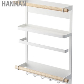 Hanhan Kitchen  Magnetic Shelf  Strong Suction Side Wall Multiple Purposes Space Saving White Iron for Dining Room