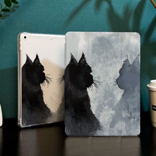 [iPad Air 5] เคสแบบใส กันกระแทก ลายการ์ตูนแมว สําหรับ iPad 2021 Pro 11 Gen9 gen8 gen7 Gen5 gen6 Air4 10.9 2022 gen 10