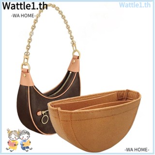 Wttle กระเป๋าถือ กระเป๋าเครื่องสําอาง ทรงโท้ท เรียบง่าย สําหรับ LV Loop Moon