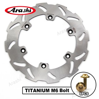 Arashi ดิสก์เบรกหลัง CNC ไทเทเนียม สําหรับ SUZUKI RM125 1988-1999 RM250 RM 250 1989-1999 RMX250S 1992-1998 DRZ400E 2000-2008 DRZ400S 2000-2009