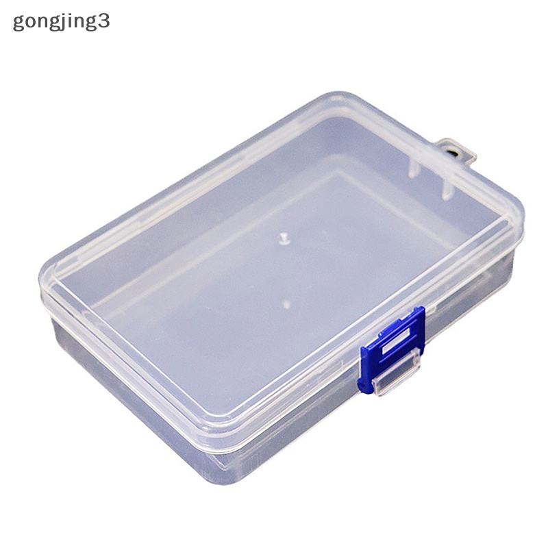 Gongjing3 กล่องพลาสติกใส ทรงสี่เหลี่ยมผืนผ้า สําหรับใส่ซอส ผลไม้ เครื่องประดับ