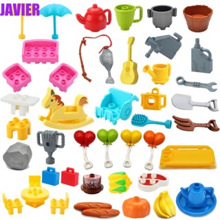 Javier บล็อคตัวต่อพลาสติก ขนาดใหญ่ ของเล่นเสริมการเรียนรู้เด็ก DIY