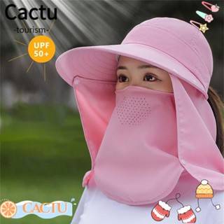 Cactu หมวกปีกกว้าง ป้องกันรังสีอัลตราไวโอเลต แฟชั่นฤดูร้อน สําหรับขี่จักรยาน