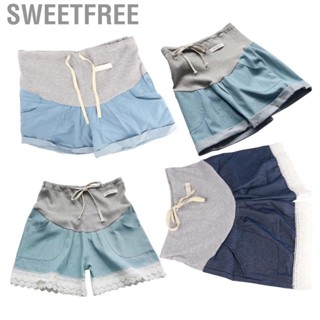 Sweetfree Pregnancy Denim Shorts  Thin Elastic Maternity for Pregnant Woman Summer