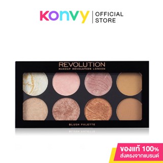 Makeup Revolution Ultra Professional Blush Palette 13g เมคอัพ รีโวลูชั่น พาเลทบลัชออน 8 สีสวย.