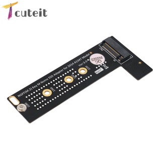 Tcuteit อะแดปเตอร์แปลง M.2 NGFF NVME M-Key SSD สําหรับ Macbook Mini A1347 2014