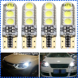 Wattle หลอดไฟ LED 12V COB รูปโดมแผนที่ สําหรับติดป้ายทะเบียนรถยนต์ 4 ชิ้น