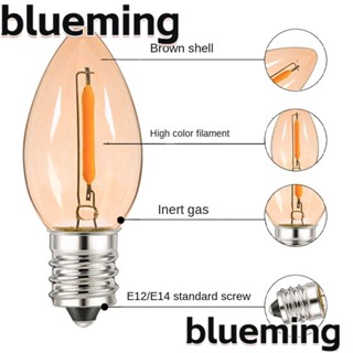 Blueming2 หลอดไฟคริสตัล LED E12 E14 2200K 2700K 0.5W 1W 6000K สีขาวอบอุ่น