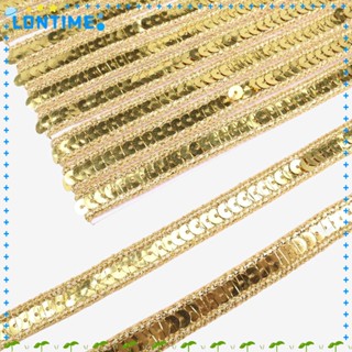 Lontime ริบบิ้นถักเปีย 11 หลา สีทอง และสีดํา กว้าง 0.5 นิ้ว สําหรับตกแต่งเสื้อผ้า