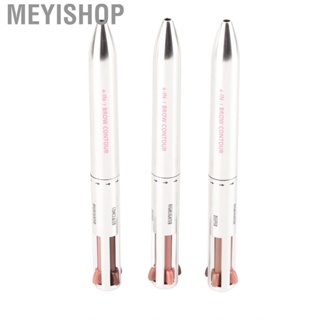 Meyishop Brow Contour Defining Pen Easily Colored 4 In1 Pressing Compact Long Lasting Highlight for Daily Use Women