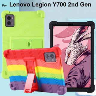 เคสซิลิโคน กันกระแทก พร้อมขาตั้ง สําหรับ Lenovo Legion Y700 2nd Gen case LegionY700 Gen 2 cover