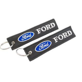 Ford พวงกุญแจโลโก้รถยนต์ - สไตล์ JDM อุปกรณ์เสริม สําหรับกุญแจ บัตรประจําตัว และป้าย - เหมาะกับโมเดลยอดนิยม: Mustang, F-150, EXPLORER - เหมาะสําหรับรถยนต์ SUV