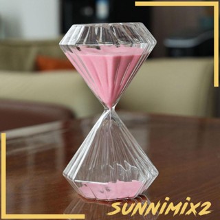 [Sunnimix2] นาฬิกาทรายจับเวลา 30 นาที รูปเพชร อุปกรณ์เสริม สําหรับเล่นเกม สํานักงาน