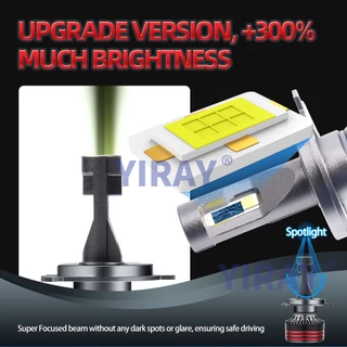 YIRAY 2PCS คุณภาพสูง 180W 18000LM CSP 3570 ชิปไฟหน้ารถ H1 H3 H4 H7 H11 Canbus หลอดไฟ HB3 HB4 HIR2 9005 9006 9012 Auto Fog Light หลอดไฟ LED 6000K 12V IP68