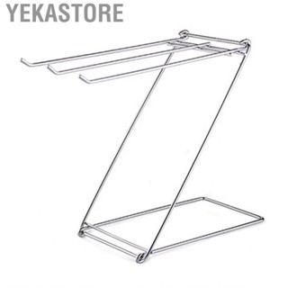 Yekastore Floor Towel Rack  Ergonomic Foldable Stainless Steel for Home Accessories Kitchen