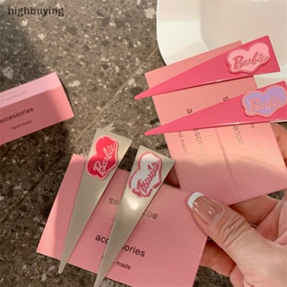 [highbuying] กิ๊บติดผม โลหะ ทรงสามเหลี่ยม ลายตัวอักษร บาร์บี้ น่ารัก เครื่องประดับ สําหรับตุ๊กตาบาร์บี้ พร้อมส่ง