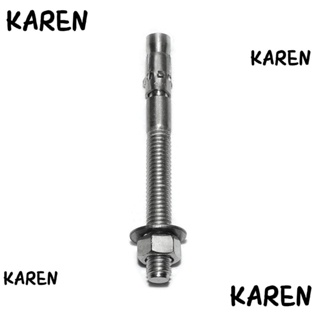 Karen สลักเกลียวขยาย สเตนเลส 316 สีเงิน M10*100 10 ชิ้น