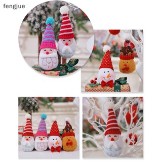 Fengjue จี้ตุ๊กตาซานตาคลอส สโนว์แมน กวางเอลก์ คริสต์มาส สําหรับแขวนตกแต่งบ้าน