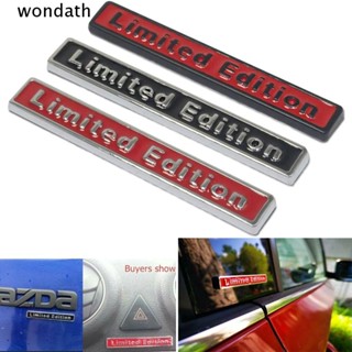 Wonda Limited Edition สติกเกอร์โลหะ ตราสัญลักษณ์ตัวอักษร สําหรับติดตกแต่งรถยนต์