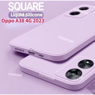 เคสซิลิโคนนิ่ม ทรงสี่เหลี่ยม กันกระแทก สําหรับ Oppo A38 4G 2023 Oppo A38 38A A 38 OppoA38 2023 4G 5G