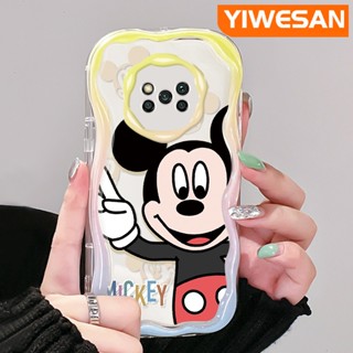 เคสโทรศัพท์มือถือ ซิลิโคนใส กันกระแทก ลายการ์ตูนมิกกี้เมาส์น่ารัก สีครีม สําหรับ Xiaomi Poco X3 NFC Poco X3 Pro Poco X3 GT Poco X4 NFC X4 GT M3 F4