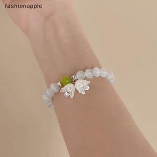 [fashionapple] โอปอล ดวงจันทร์ คริสตัล สร้อยข้อมือ ยืดหยุ่น ลิลลี่ วัลเล่ย์ ดอกไม้ สําหรับเด็กผู้หญิง เครื่องประดับ อุปกรณ์ใหม่ พร้อมส่ง