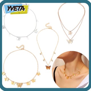 Yveta สร้อยคอโชคเกอร์ จี้รูปสัตว์น่ารัก สีทอง สีเงิน