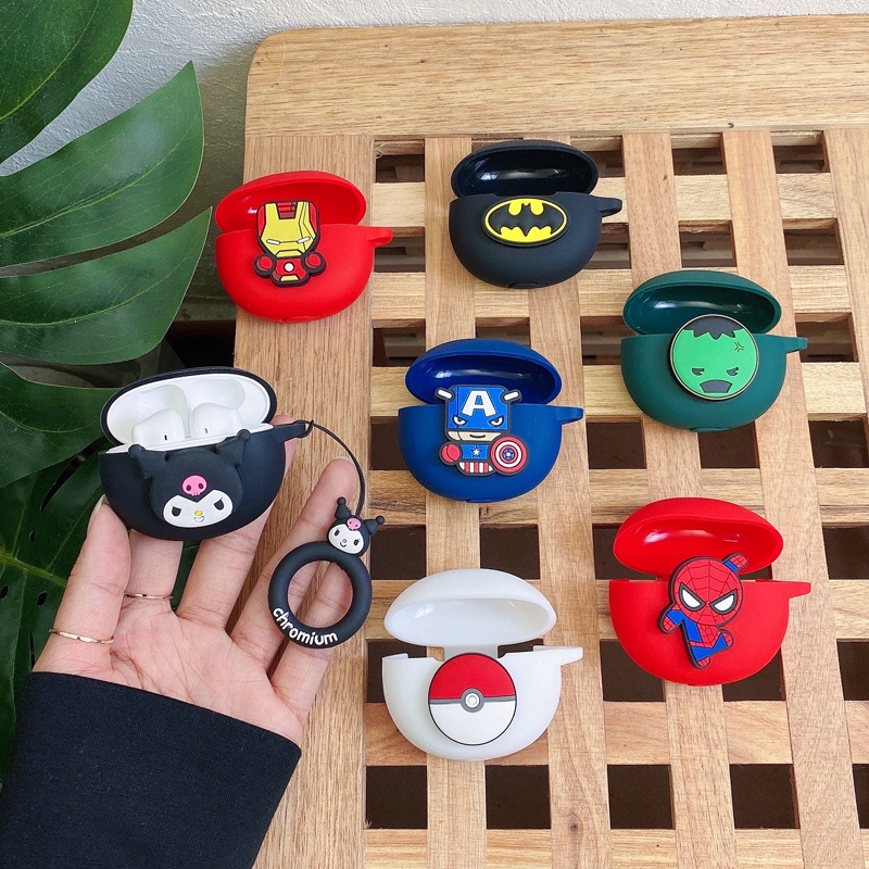 For EDIFIER W320TN Case Cartoon Finger Ring Lanyard Cute EDIFIER W320TN Silicon Soft Case EDIFIER W2