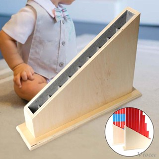 [Viocee] Montessori Rods Stand Long Rod Stand Sensorial Mate Games Measuring Wooden Number Rods Rack for Kids Homeschool