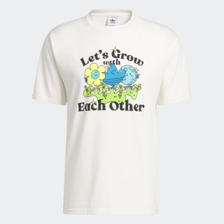 adidas ไลฟ์สไตล์ เสื้อยืด Grow Together ผู้ชาย สีขาว IC5558